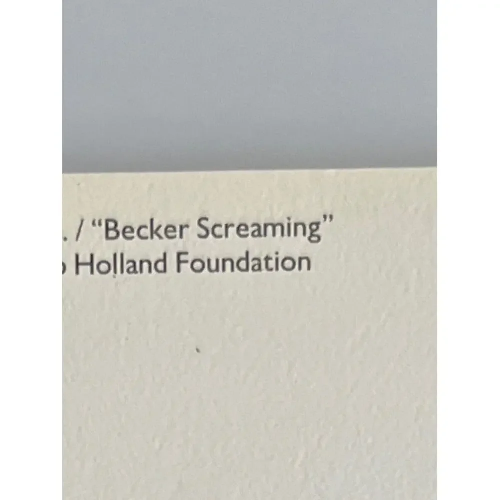 Vintage NOS Boris Becker Screaming Tennis Postcard Frank Micelotta 1985 Unused